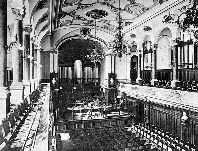 Die große Orgel des Leipziger Konservatoriums