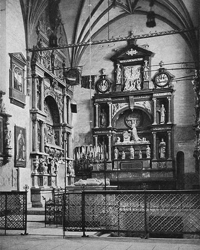 Das Grabmal des Herzog Albrecht im Dom zu Knigsberg