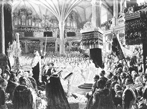 Die Krönung in 1861