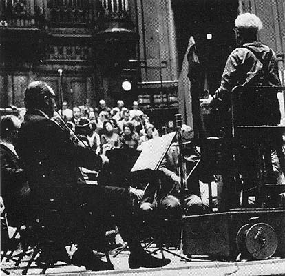 Eugen Jochum rehearsing Beethoven IX in 1967