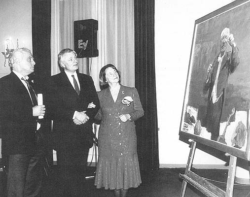 The presenting of the portrait of Eugen Jochum in Amsterdam
