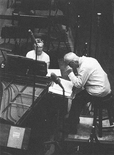 Eugen Jochum rehearsing Bach's Johannes-Passion, 1965