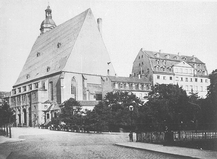 Leizpig, Thomasschule and Thomaskirche from the West