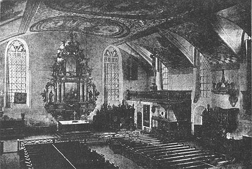 Inneres der Neuro�g&auml;rter Kirche